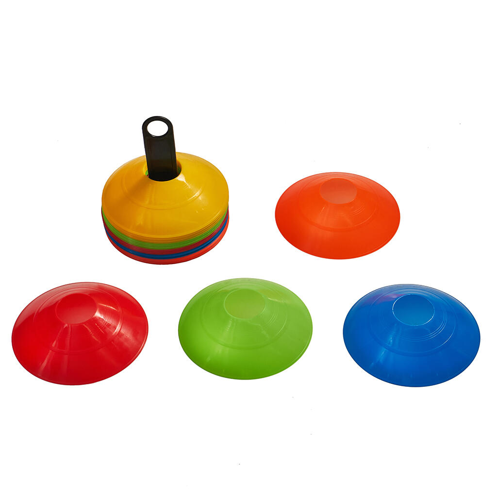 Conjunto 40 Cones Marcadores Agilidade com Suporte e Saco | Futebol, Desporto 2/2