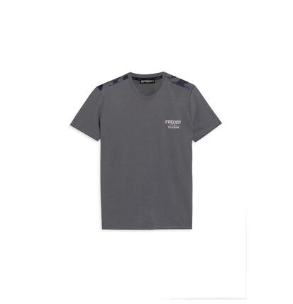 T-shirt avec empiècements camouflage et logo en forme de cœur