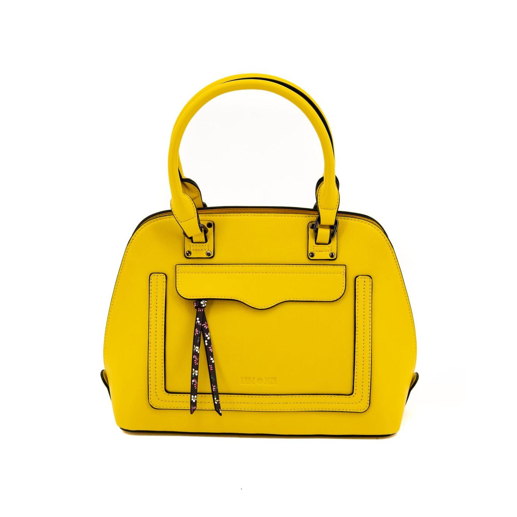 Geanta dama Amber Model 1, 30x23x12 cm, galbena