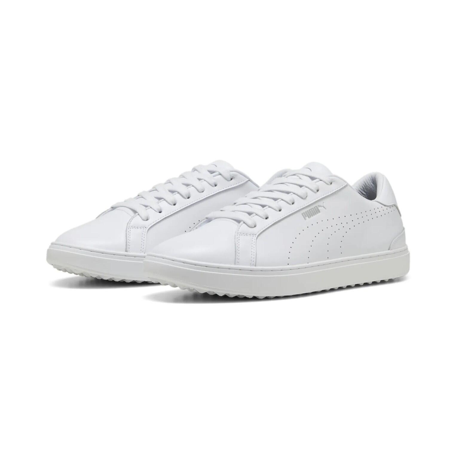 Chaussures de golf Puma Classic G pour homme, blanches 2/5
