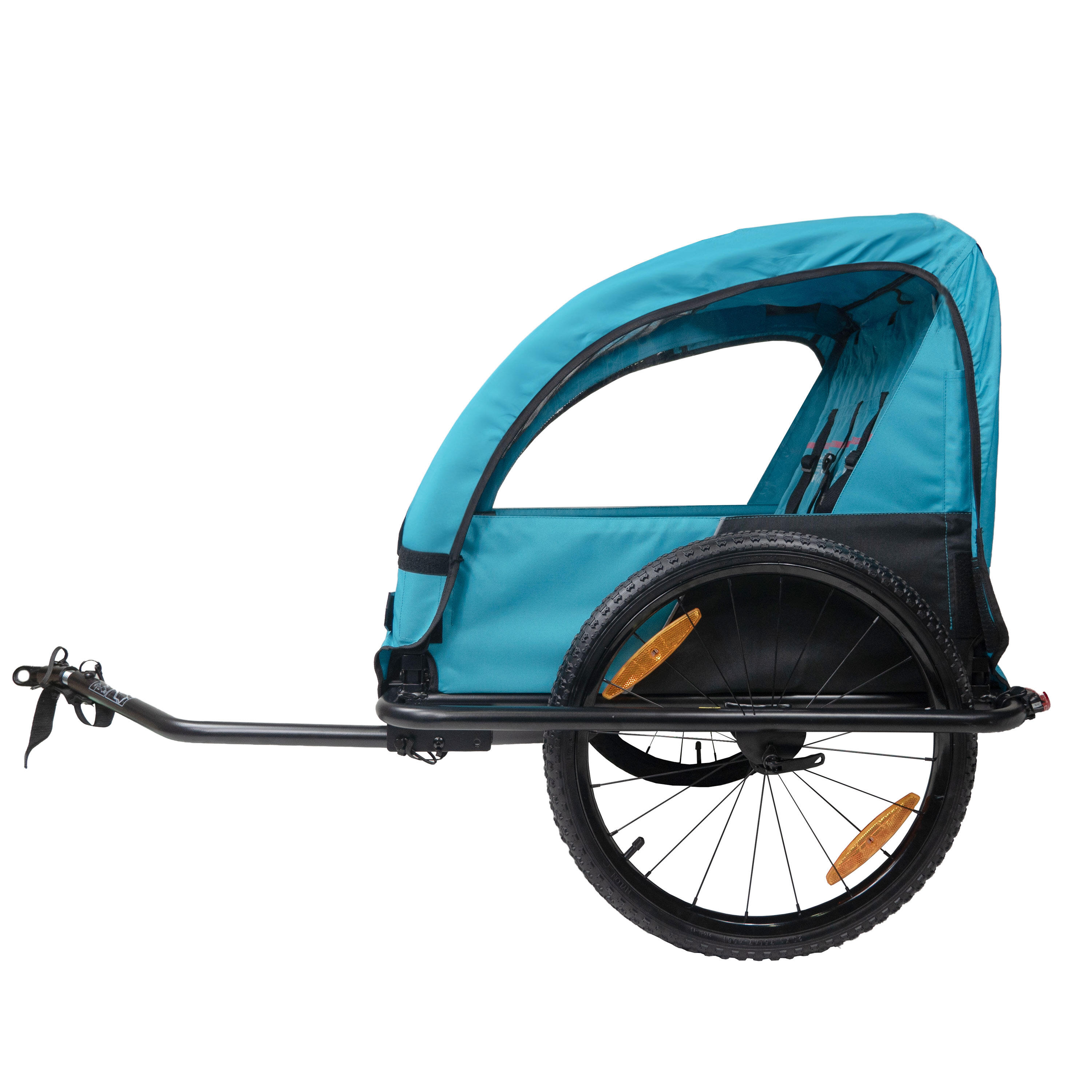 Bike Original - Remorque Vélo Enfant 2 Places Kiid Adventure 2 - Remorque À Vélo - Bleu|noir - No Size - Decathlon