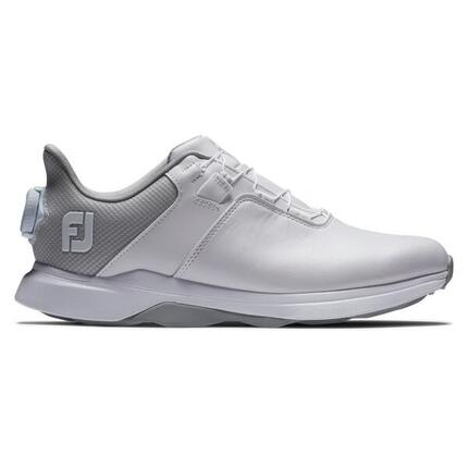 Chaussures de golf Footjoy Prolite Boa pour femme, blanches et grises