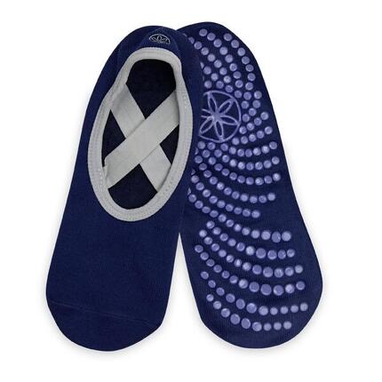 Griffig Yoga Barre Socken Indigo