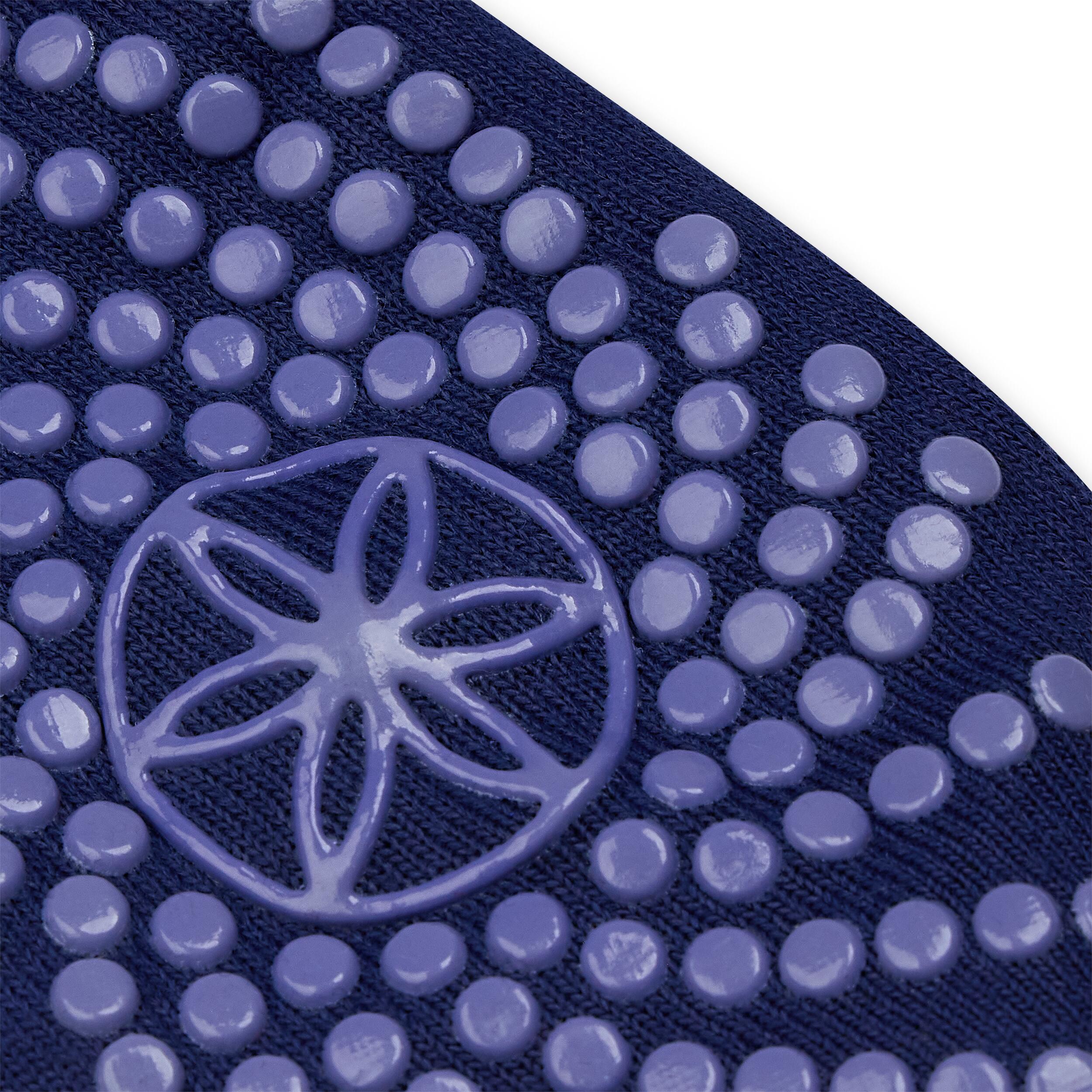 Griffig Yoga Barre Socken Indigo 3/4