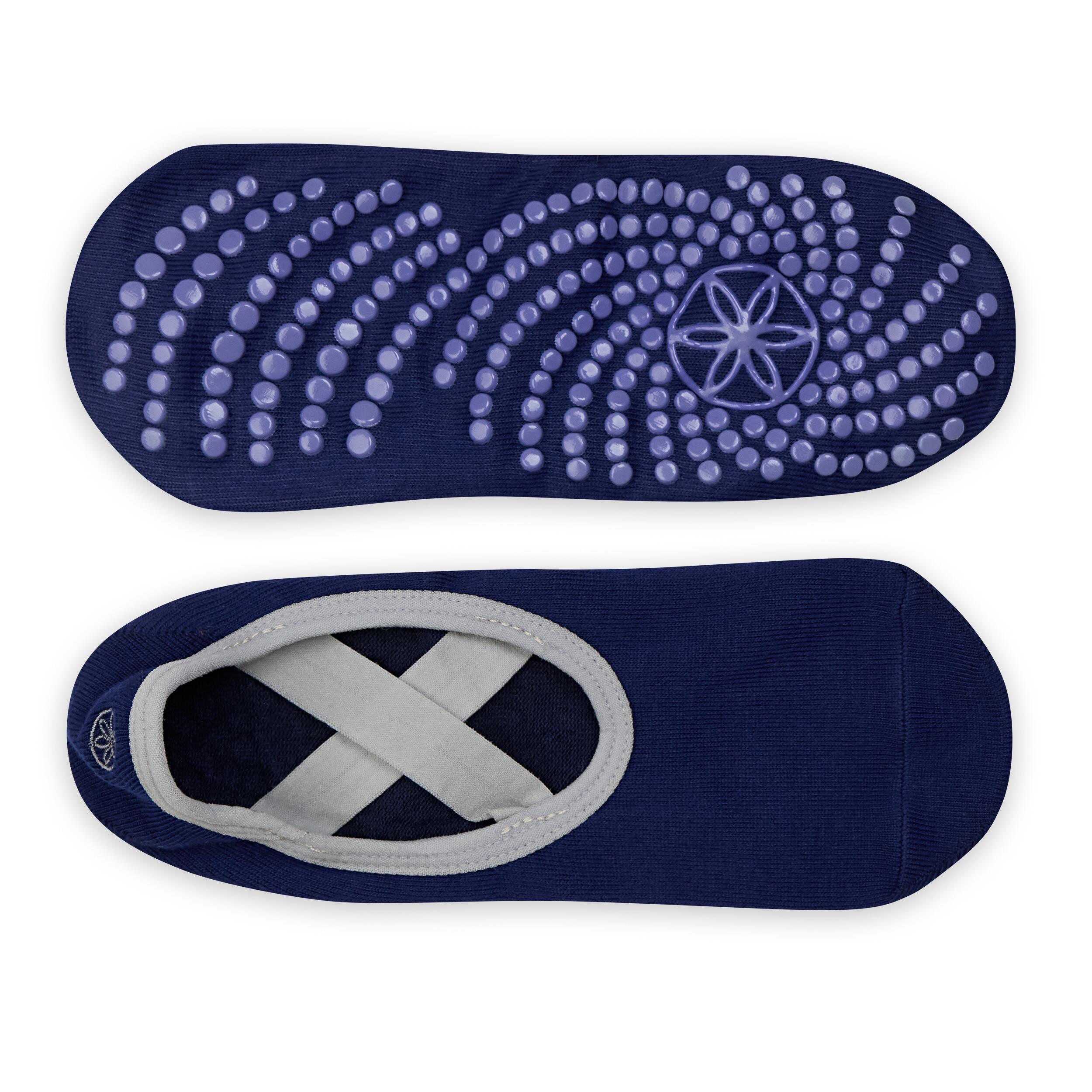Griffig Yoga Barre Socken Indigo 4/4