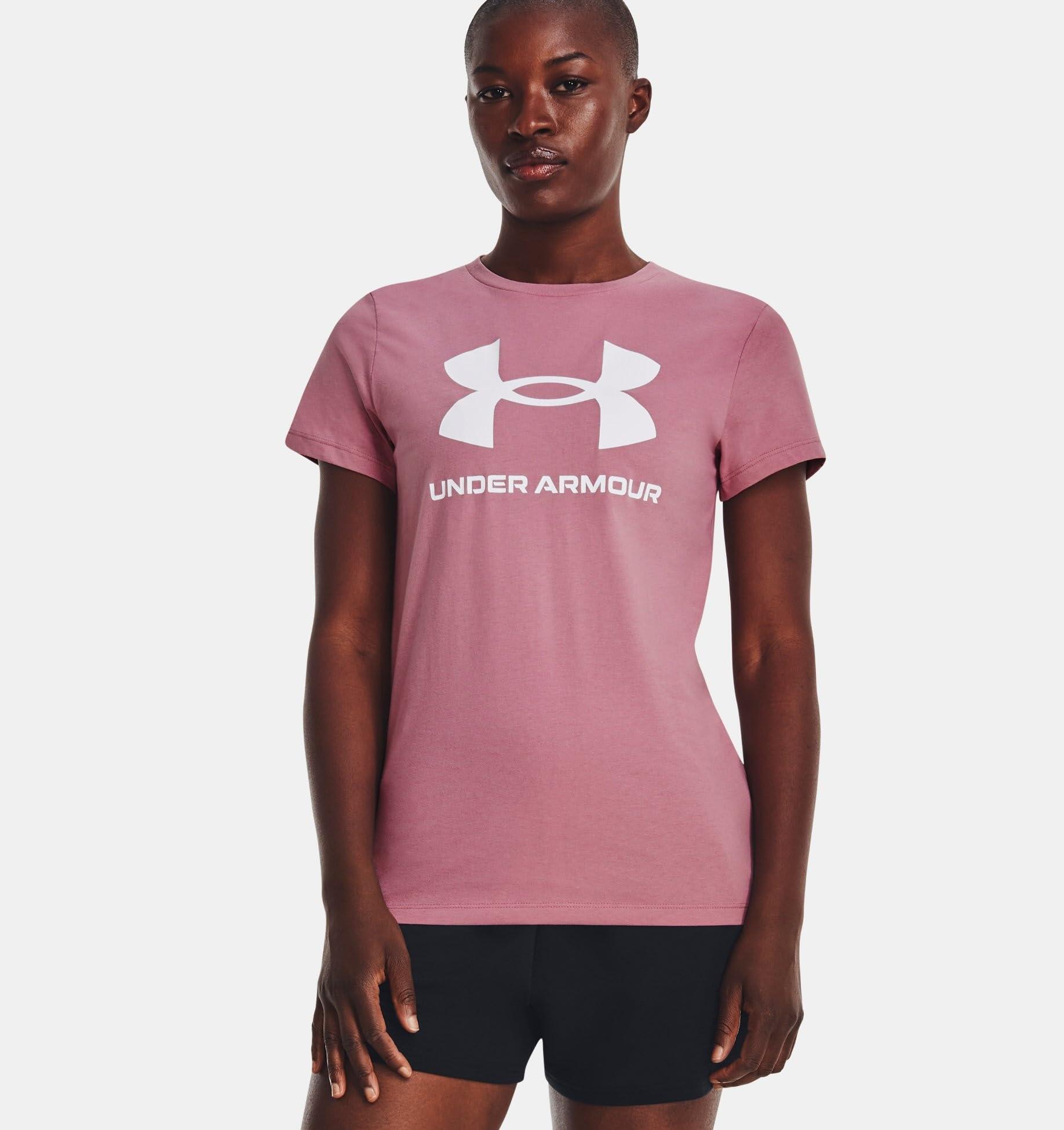 Under Armour T-shirt Donna Live Sportstyle Graphic Pink Elixir M 3/5