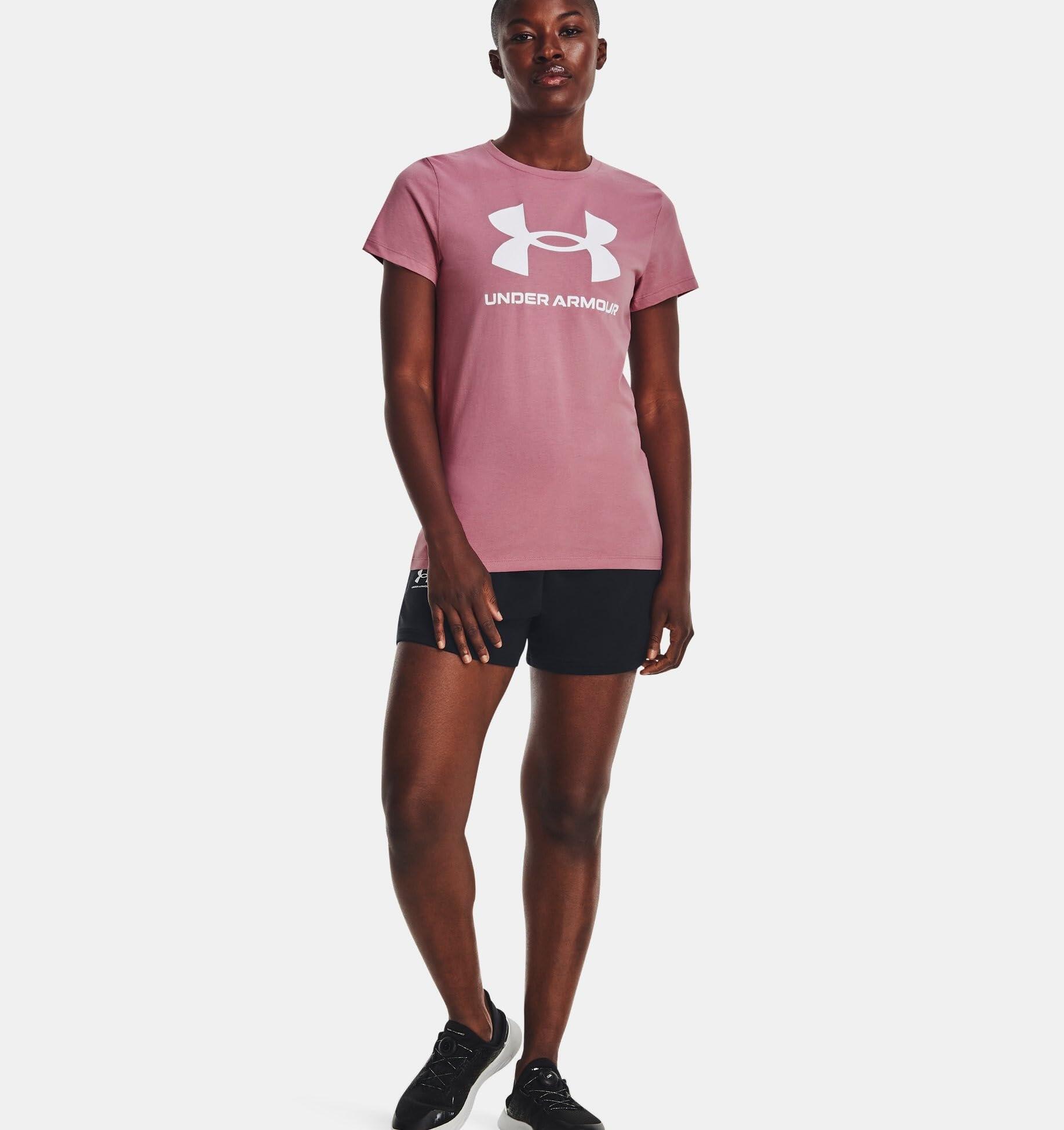 T-shirt donna Under Armour Live Sportstyle Graphic, Pink Elixir, S 4/5