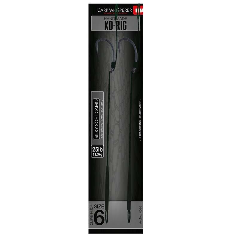 Carp Whisperer - KD Rig - Haak maat: 6 - 2 stuks - Silt 1/1