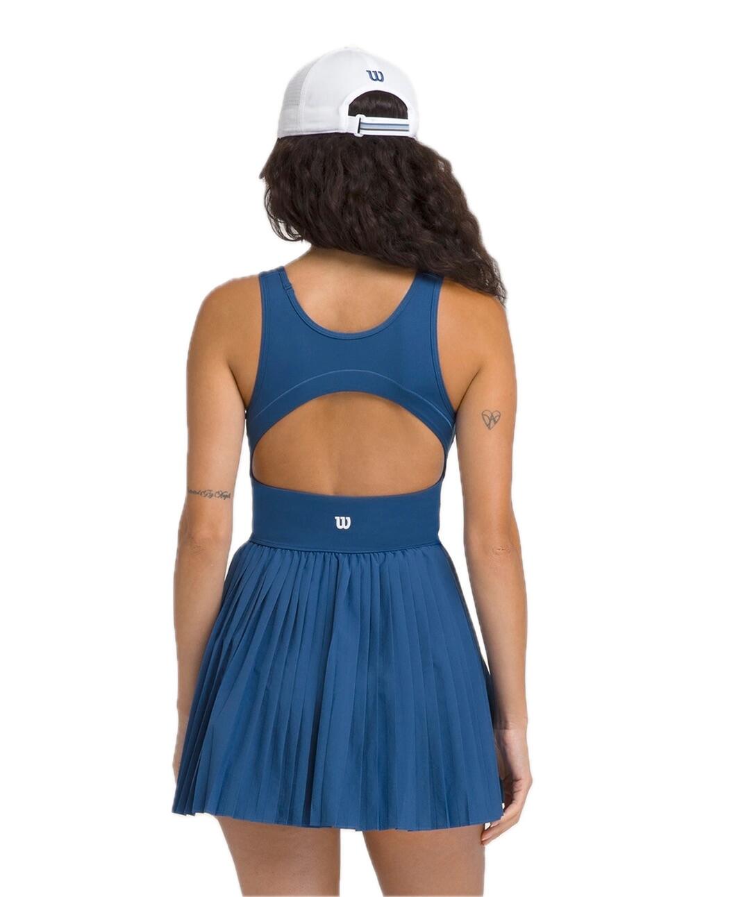 Robe de tennis Sportif Femme Court Bleu 2/4