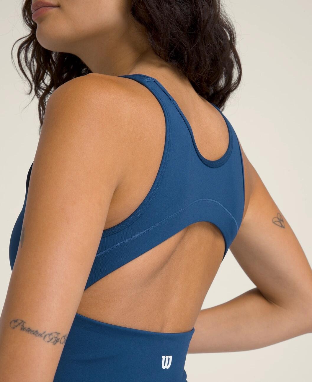 Robe de tennis Sportif Femme Court Bleu 4/4