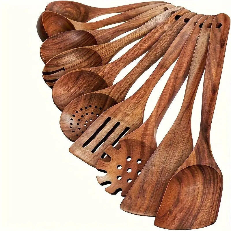Teak Wood Cookware Set