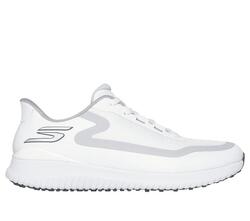 Chaussures de golf Skechers Go Golf Flight pour homme, blanches.