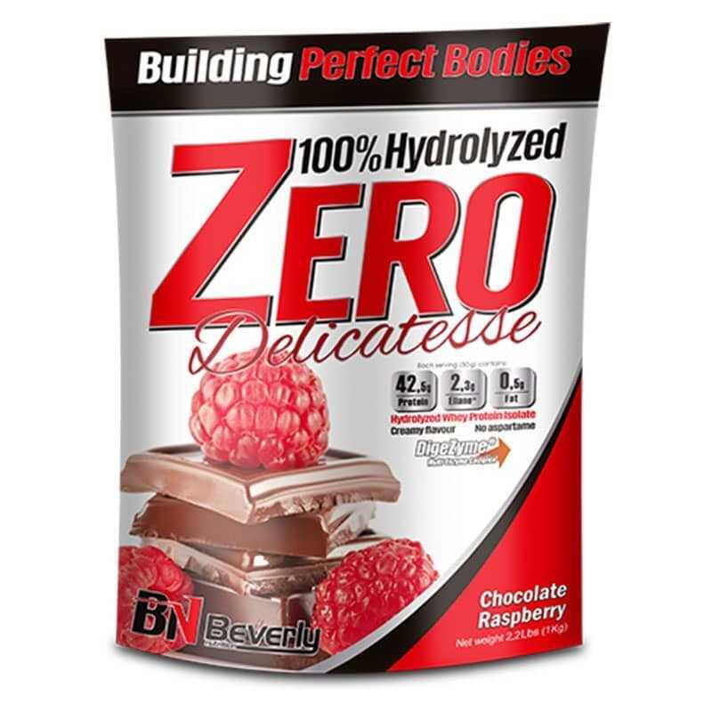 100% Hydrolyzed Zero Delicatesse - 1 kg Chocolate with Raspberry Beverly Nutriti