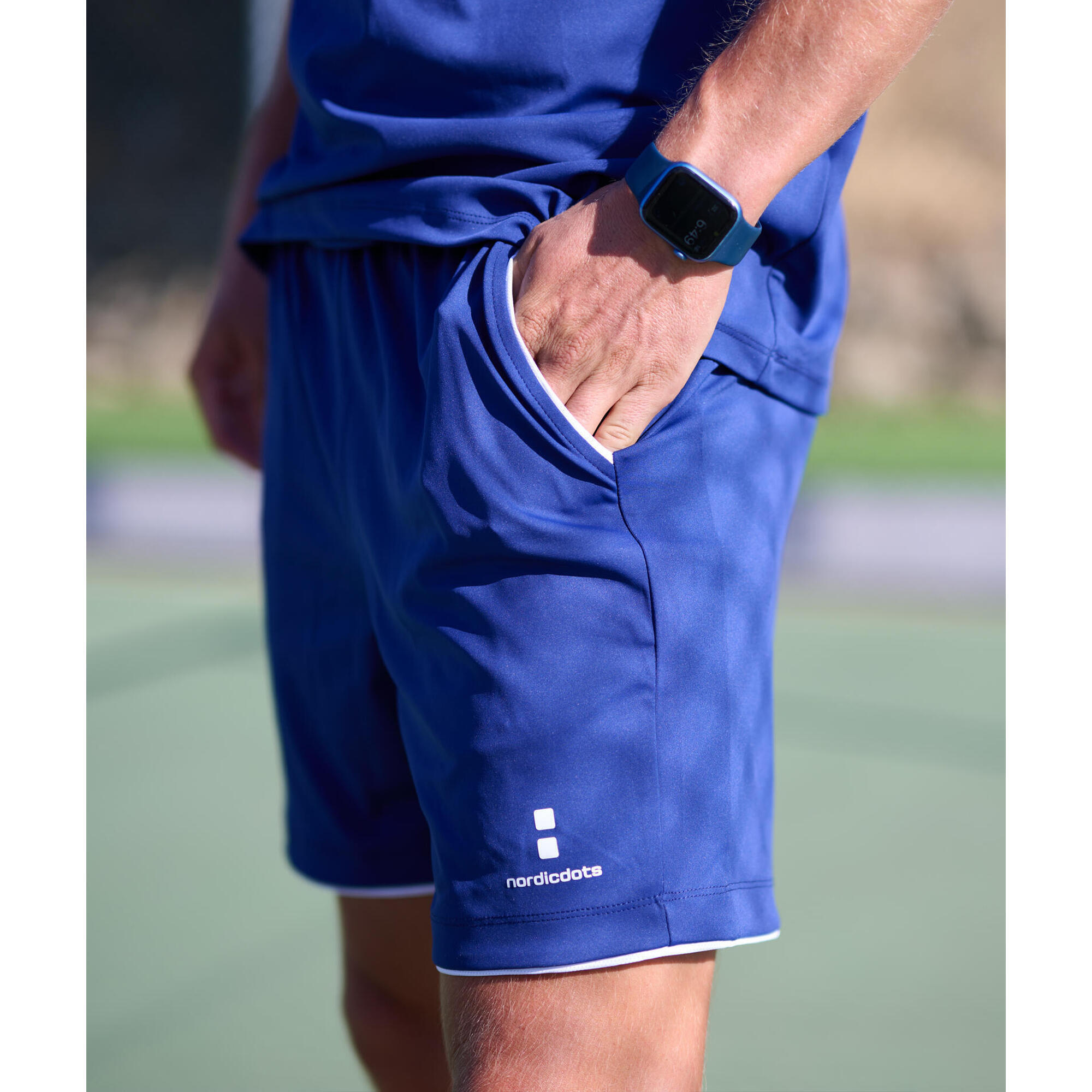 Nordicdots - Short Tennis/padel Pro Flex Homme Marine Bleu - Short - Bleu - Decathlon