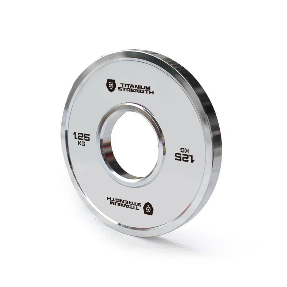 Disco Olímpico Cromado Powerlifting 1.25 kg Titanium 2/2
