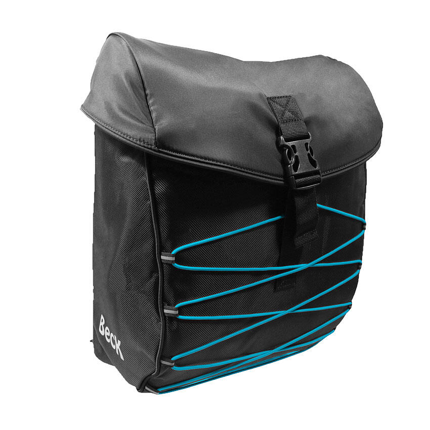 Sacoche becks S.TAR vélo - dimensions 33x13x43 - 18 litres - bleu 3/4