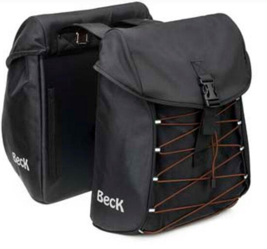Paire de sacochces beck S-TAR - dimensions 33x13x43 - 36 litres - marron