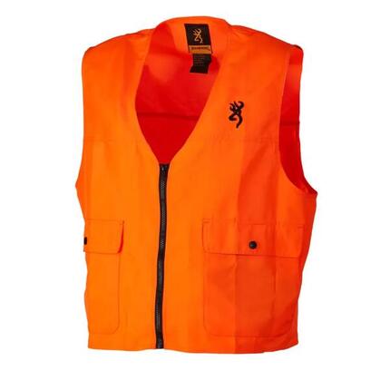 Gilet sécurité Browning orange haute visibilité EPI