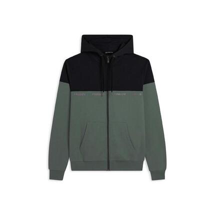 Sweat-shirt à capuche avec détails colorés et logo imprimé