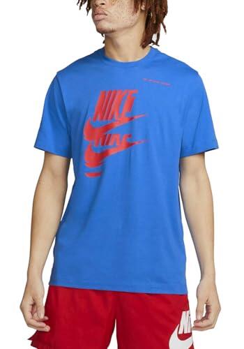 T-shirt Nike Sportswear Sport Essentials+ pour homme, bleu/rouge, XL 3/4
