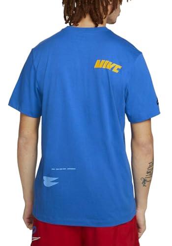 T-shirt Nike Sportswear Sport Essentials+ pour homme, bleu/rouge, XL 4/4