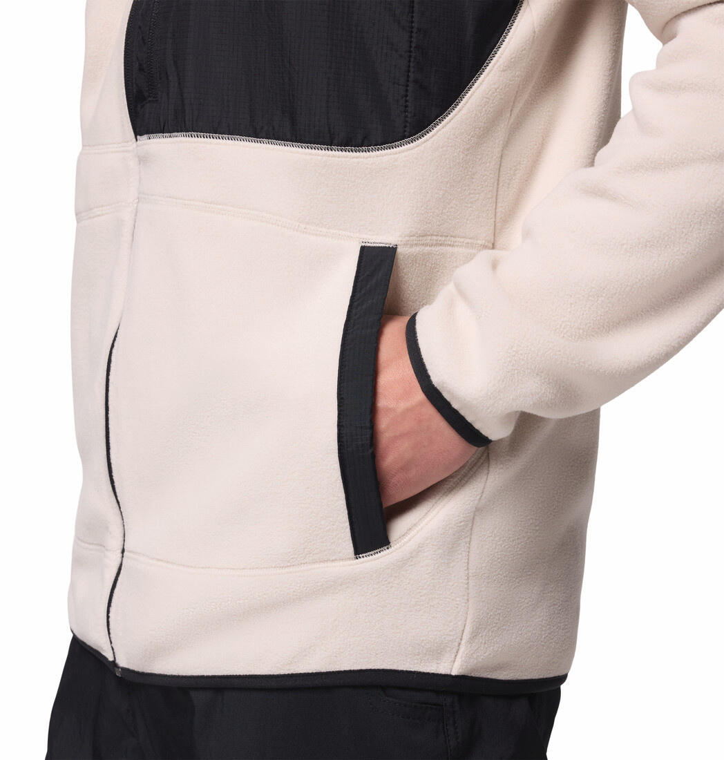 Fleecevesten Truien Heren - COLUMBIA Fast Trek™ Overlay Full Zip - Dark Stone, 5/7