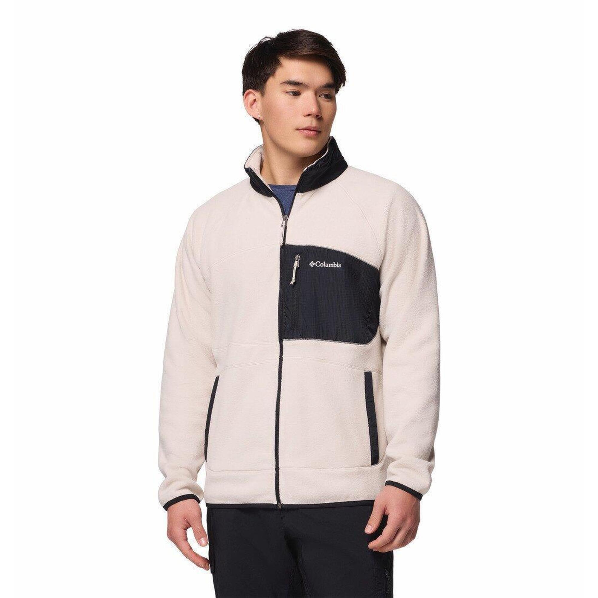 Columbia - Polaires Et Pulls Homme - Columbia Fast Trek™ Overlay Full Zip - Dark Stone, - Polaire - Beige|blanc - Decathlon