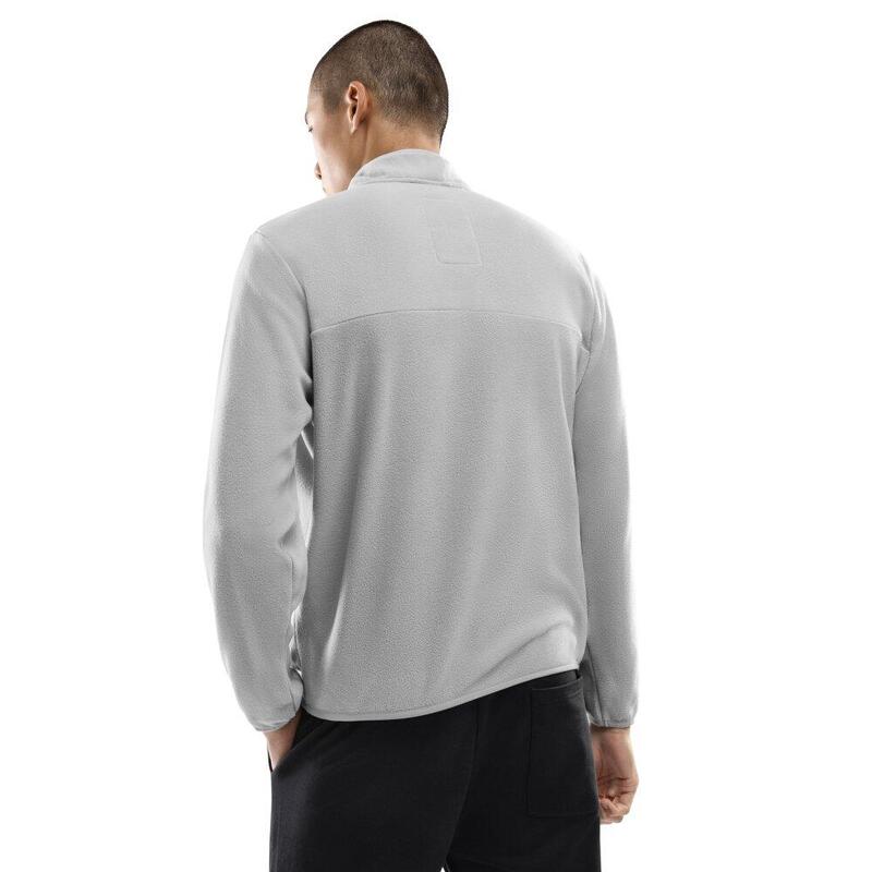 Pulover fleece subțire pentru bărbați Limestone Gri Perlat