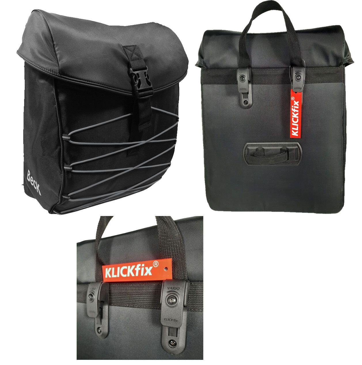 Sacoche beck S-TAR - dimensions 33x13x43 - 18 litres - gris 2/4