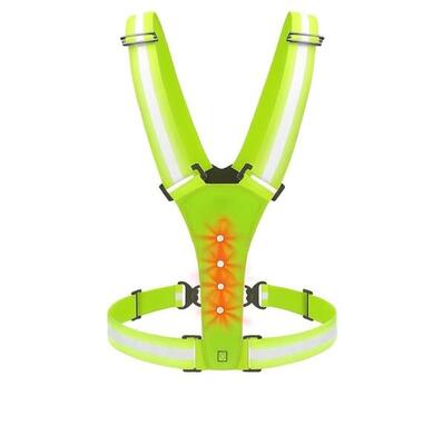 LED-Sicherheitsweste reflektierend – 360° Sichtbarkeit – IPX6 – Gelb