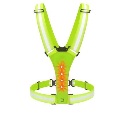 LED-Sicherheitsweste reflektierend – 360° Sichtbarkeit – IPX6 – Gelb