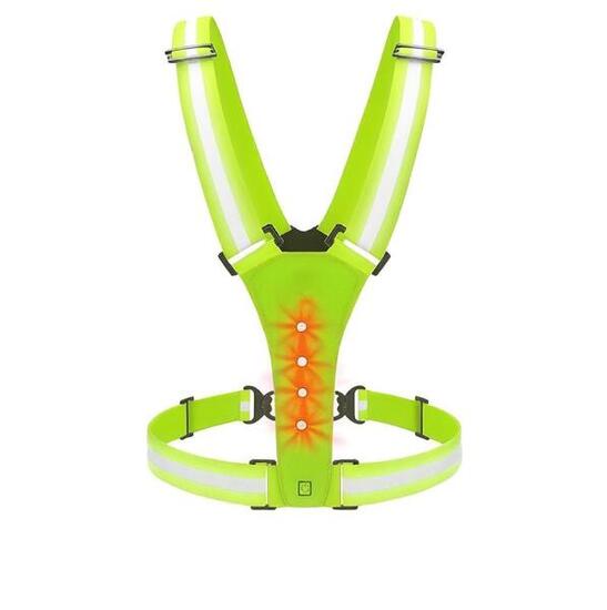 LED-Sicherheitsweste reflektierend – 360° Sichtbarkeit – IPX6 – Gelb