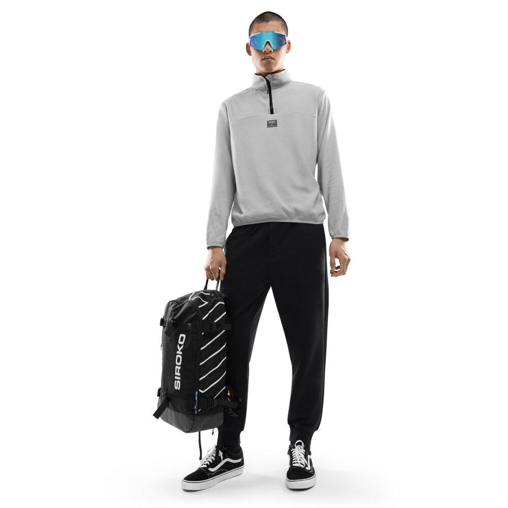 Camisola polar fina homem Desportos de inverno Limestone Cinzento Pérola 3/8