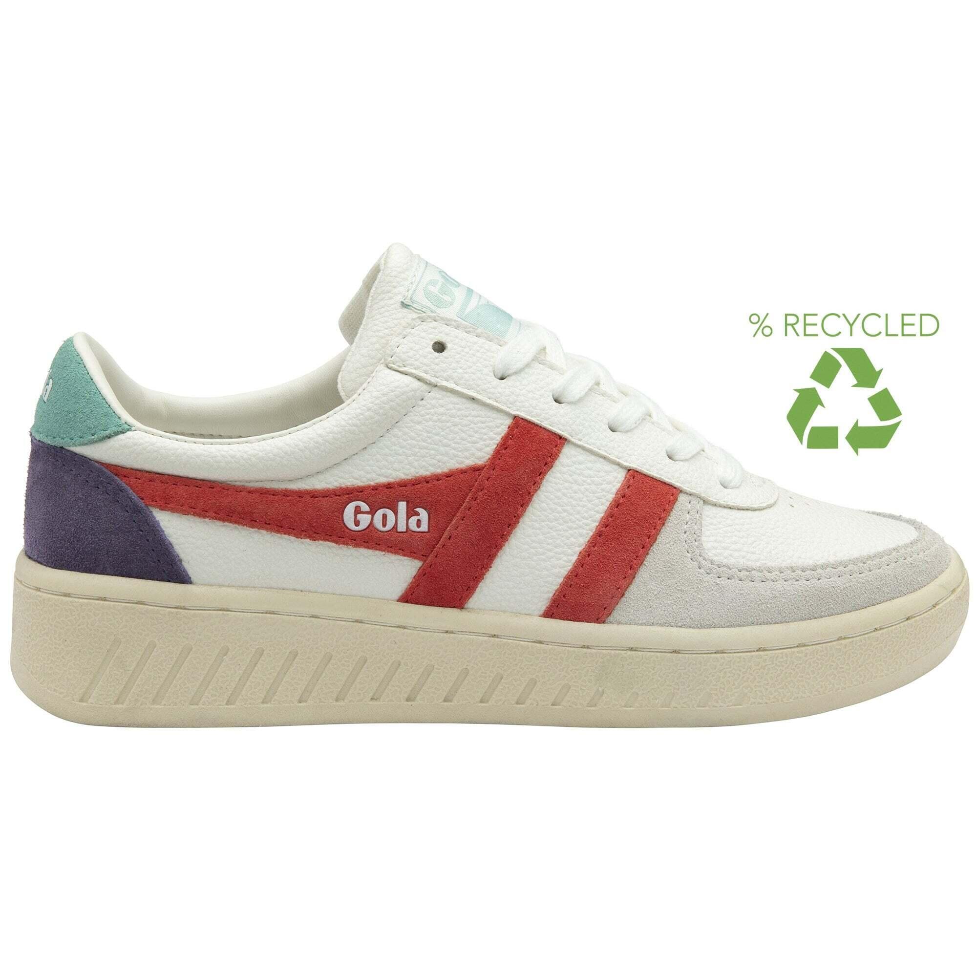 Gola - Baskets Femme Gola Grandslam Trident - Baskets - Blanc|orange - Decathlon