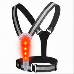 Gilet LED réfléchissant haute visibilité – 360° – IPX6 – Gris