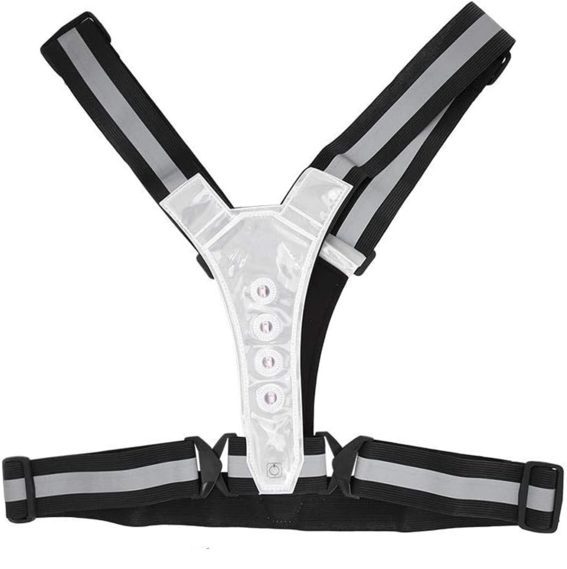 Colete LED refletor alta visibilidade – 360° – IPX6 – Cinzento 4/4