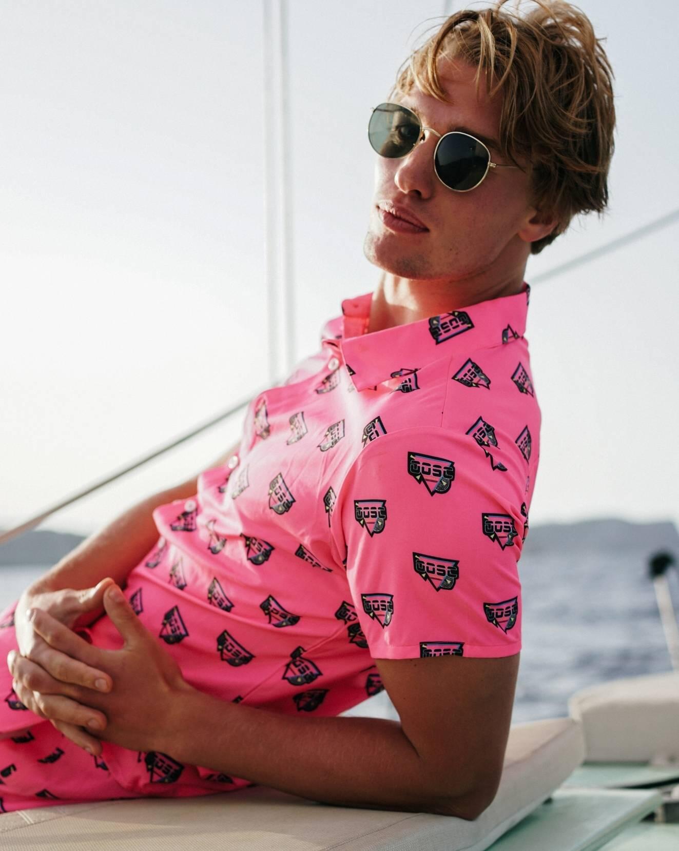 Herren Strand Kurzarmhemd Baewatch 6/7