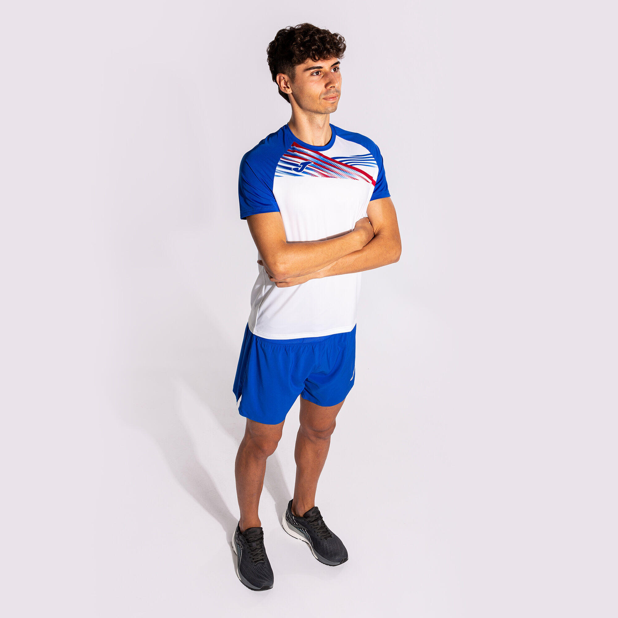 Camiseta Manga Corta Running Niños Joma Elite X Blanco 2/7