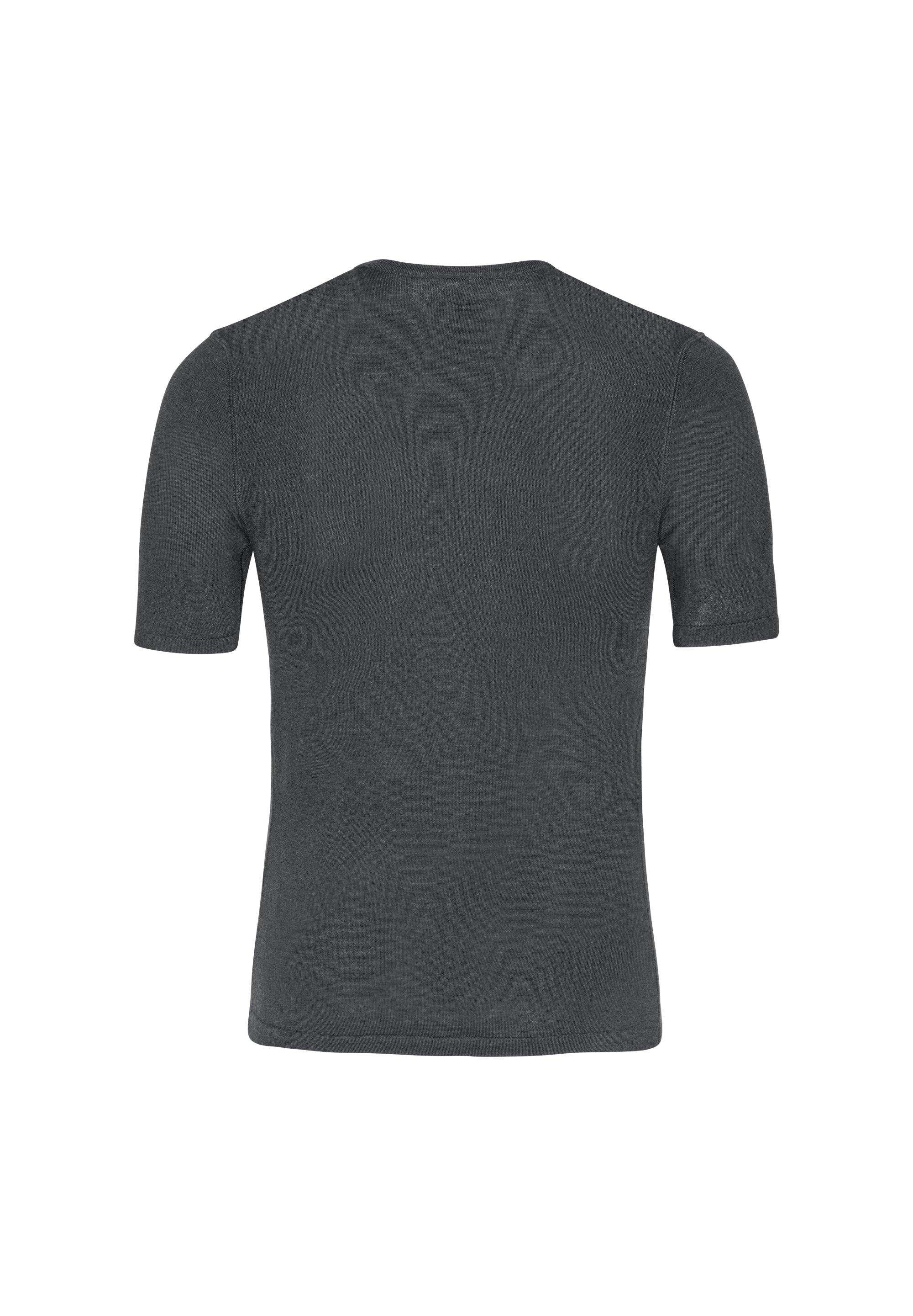 T-shirt térmica de lã merino para homem Capa base suave e respirável 2/6