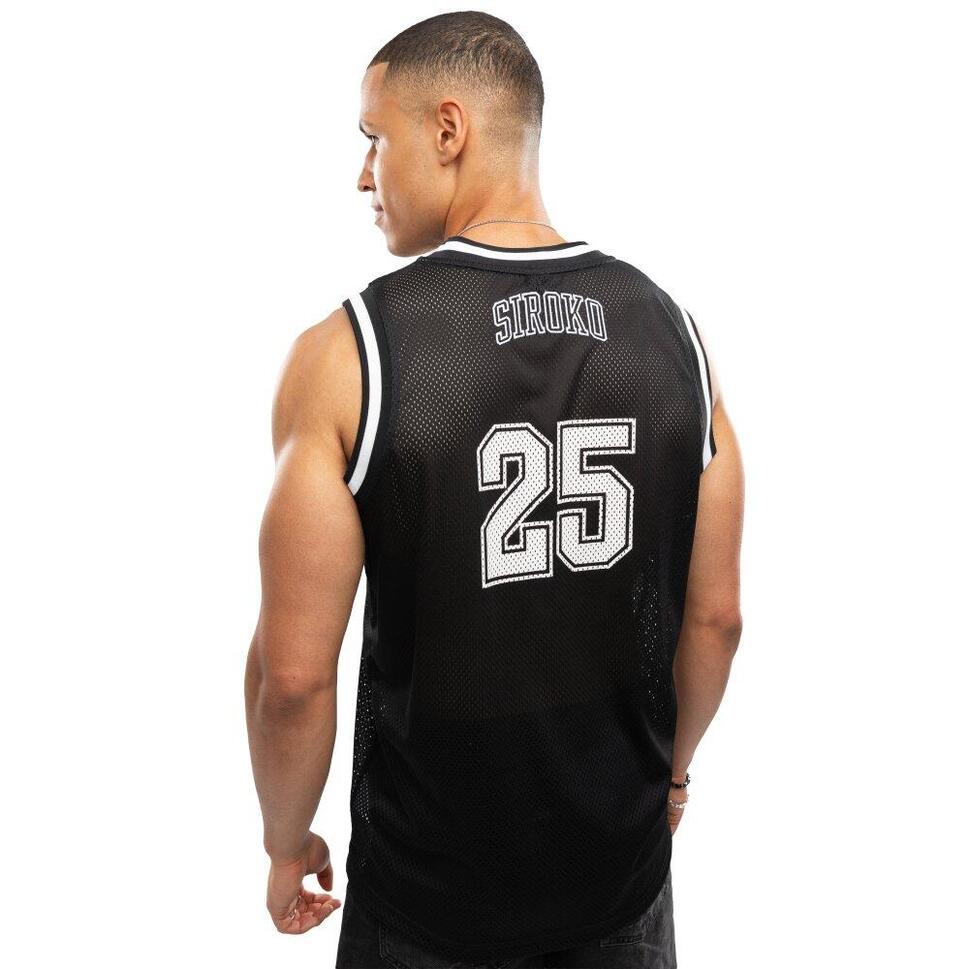 Męska koszulka koszykarska Lifestyle Siroko IBZ Pedrera Black