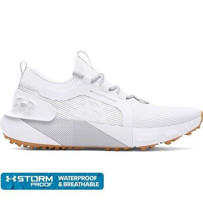 Scarpe da golf Under Armour Phantom da donna bianche