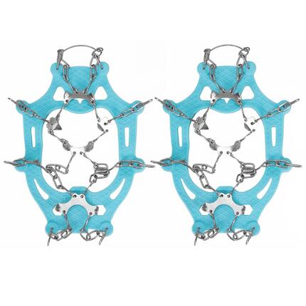 Raczki na buty turystyczne stalowe antypoślizgowe nakładki rozmiar 40-45 turkus