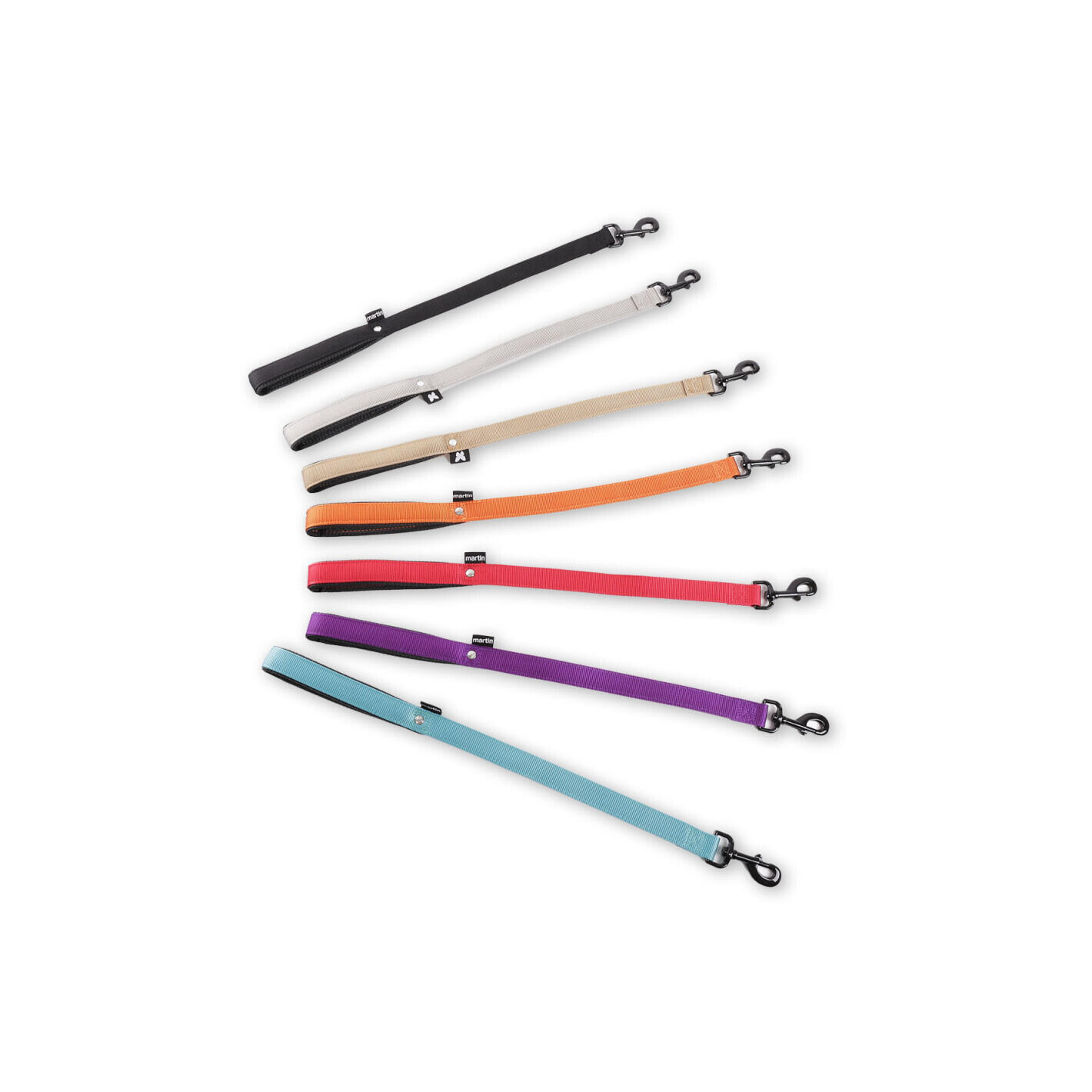 Classic double nylon dog lead Martin Sellier L 3/3