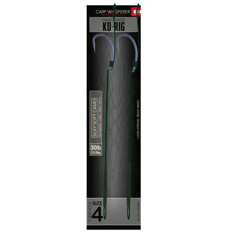 Carp Whisperer - KD Rig - Hameçon : 4 - 2 pièces - Weed 1/1