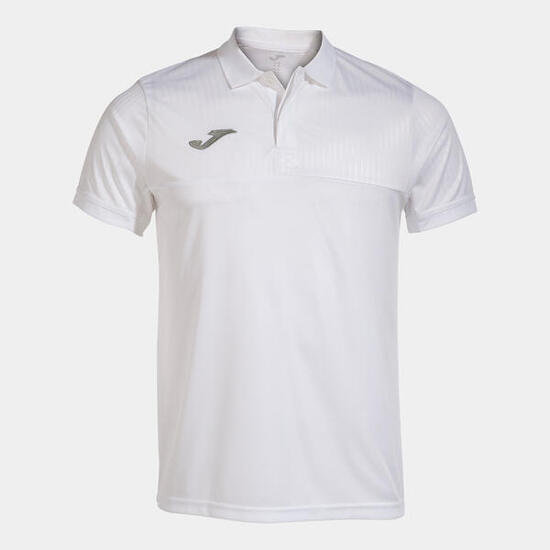 Polo Manches Courtes Padel Homme Joma Montreal Blanc