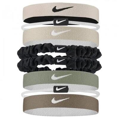 Elastico Per Capelli Classico Misto Flessibile Misura Confezione 8 Nike Nero