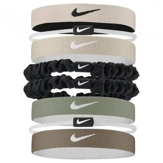 Elastico Per Capelli Classico Misto Flessibile Misura Confezione 8 Nike Nero