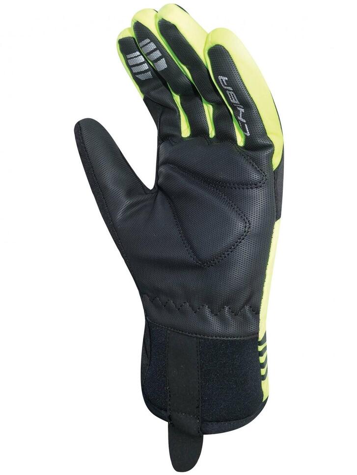 Średnio ocieplone nieprzemakalne rękawiczki 2nd SKIN czarno-odblaskowo-żółte