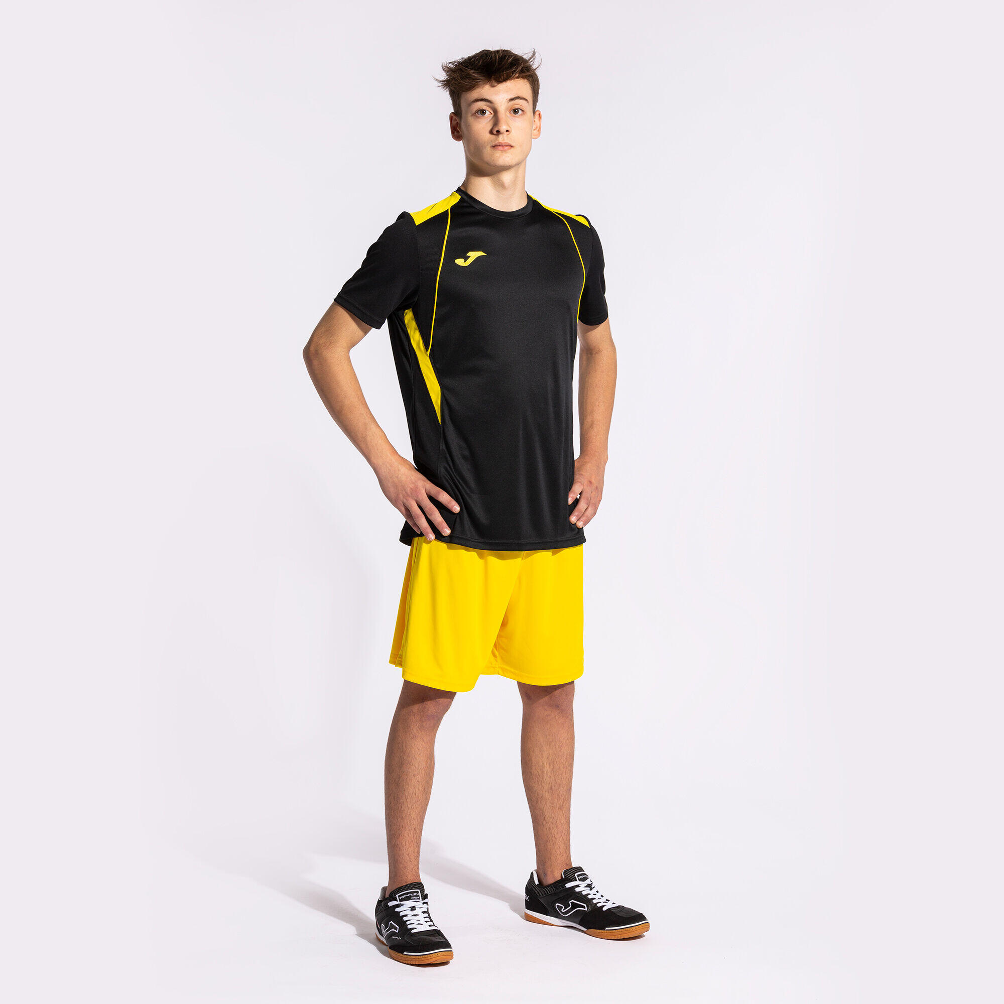Camiseta Manga Corta Fútbol Niños Joma Championship VII Negro 2/7