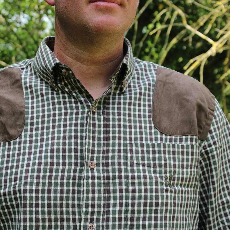 Chemise De Chasse Sologne Percussion Vert-XXXL 3/5